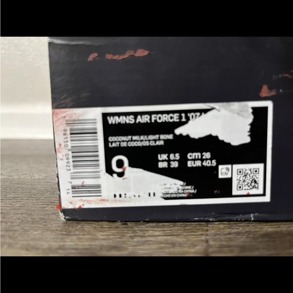 Nike Air Force 1 '07 LX Coconut Milk/Light Bone Sneaker Women Size 9 DO9456 100 - Picture 11 of 11